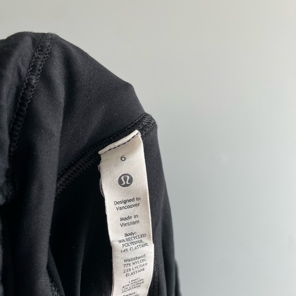 🍋Lululemon Pace Rival Mid-Rise Skirt Long Size 6 in Black - Picture 8 of 13